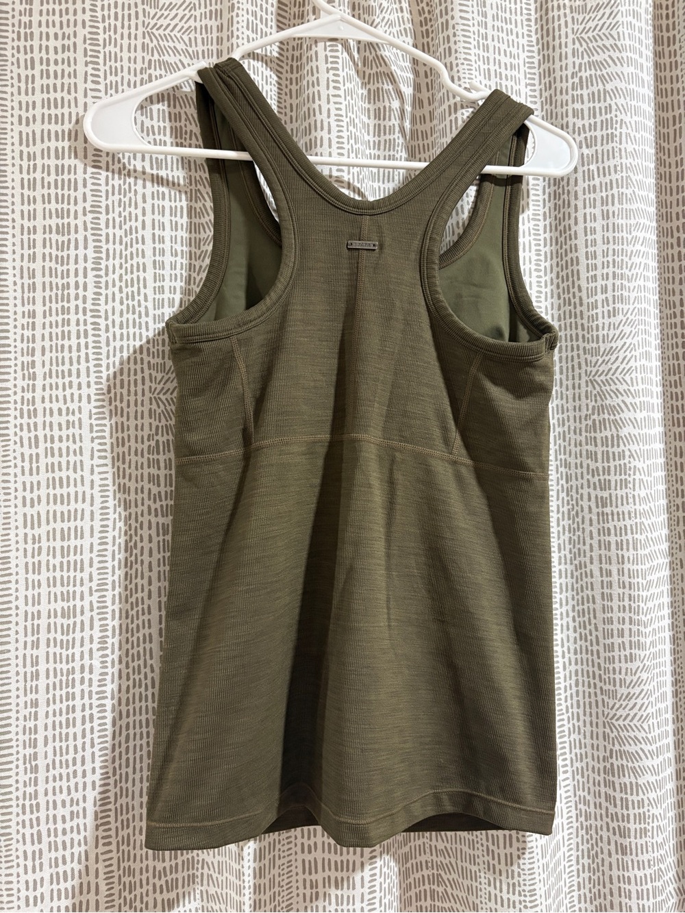 Prana Olive Green Racerback Tank Top - Picture 3 of 3